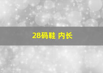 28码鞋 内长